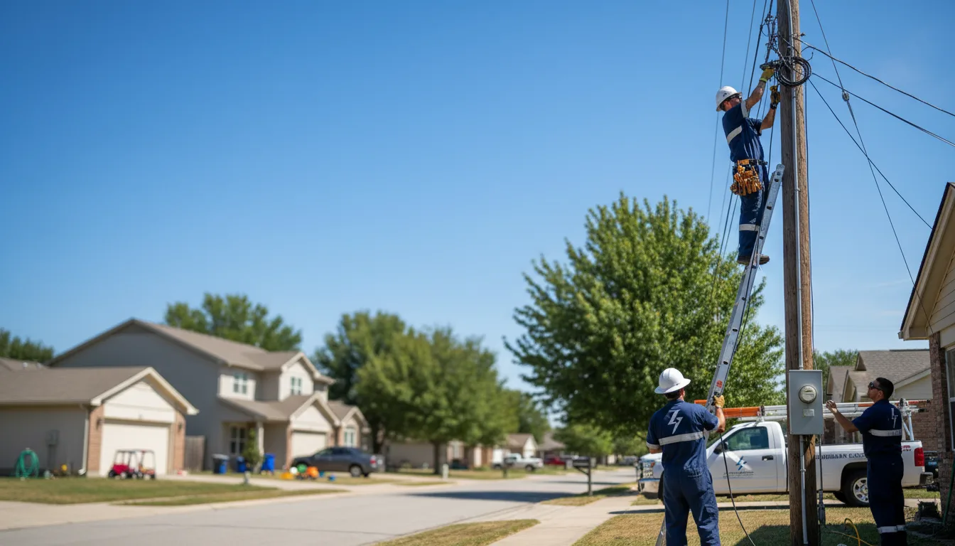 Residential electrician providing installation services in Stanwood, MI